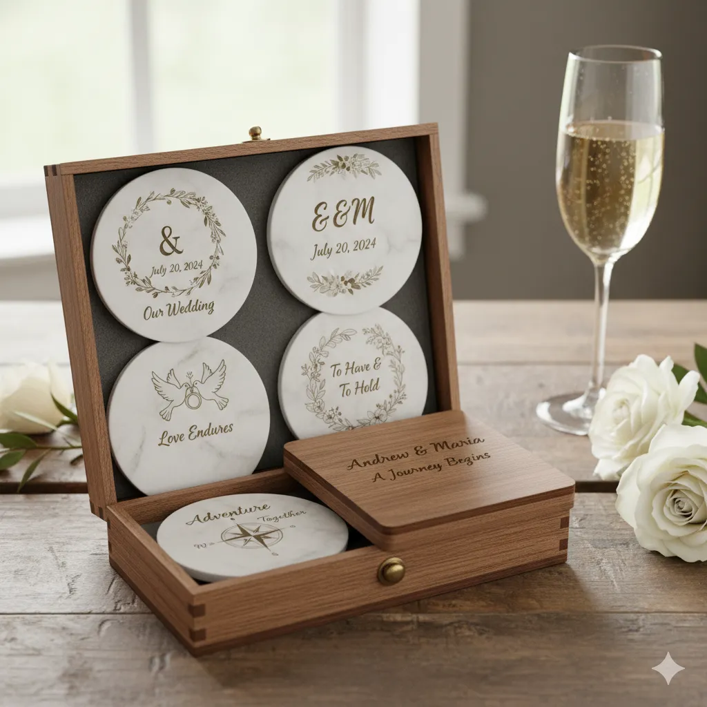 Personalized wedding souvenir with custom engraving