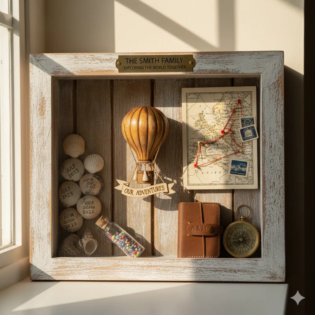 Handcrafted personalized souvenir display